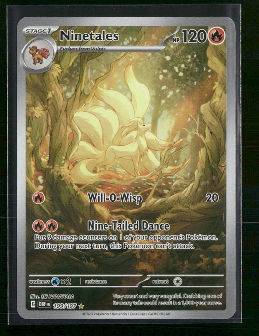 SV03: Obsidian Flames Ninetales -199/197 #199/197