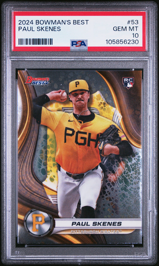 2024 Bowman'S Best Paul Skenes 10 PSA #53