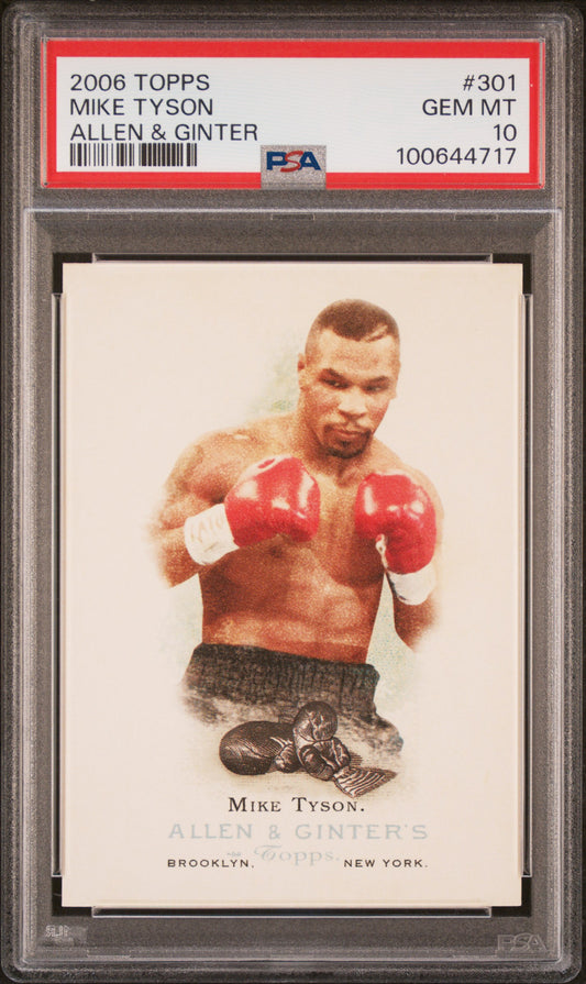 2006 Topps Allen & Ginter Allen & Ginter Mike Tyson 10 PSA #301