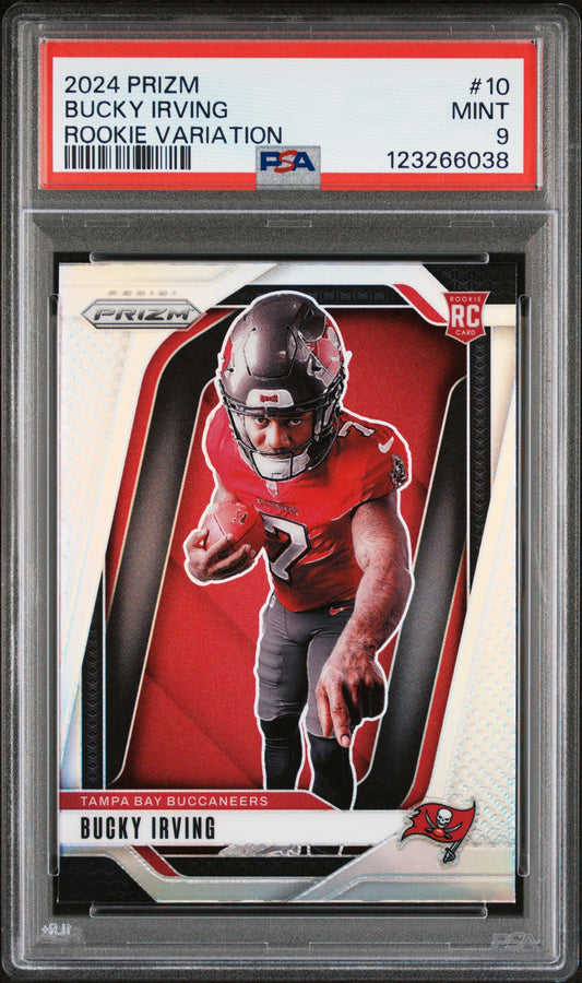 2024 Panini Prizm Rookie Variation Bucky Irving 9 PSA #10