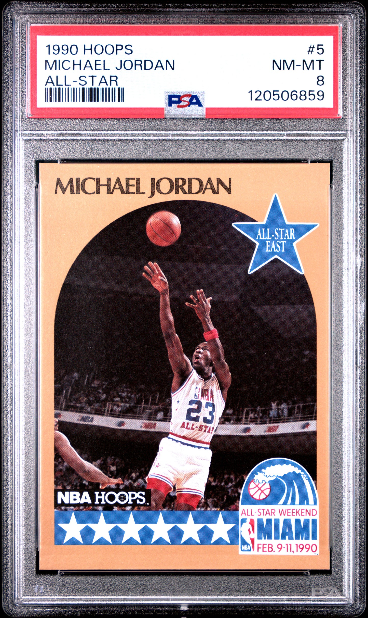 1990 Hoops All-Star Michael Jordan 8 PSA #5