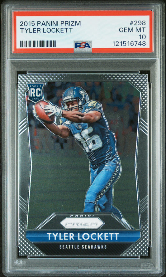 2015 Panini Prizm Tyler Lockett 10 PSA #298