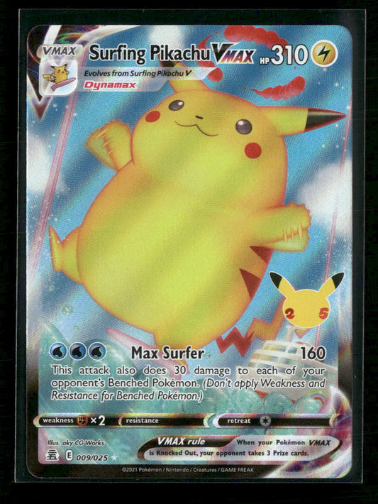 Celebrations Surfing Pikachu VMAX #009/025