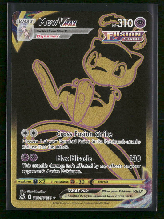 SWSH11: Lost Origin Trainer Gallery Mew VMAX (Secret) #TG30/TG30