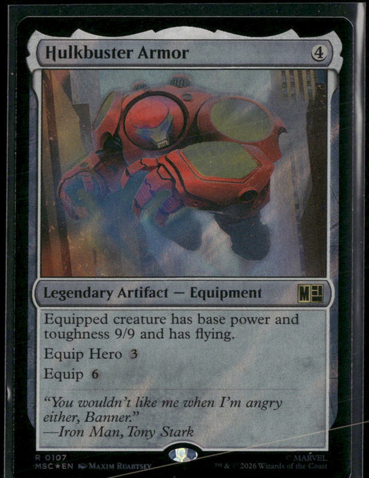 Commander: Marvel Super Heroes Hulkbuster Armor (Surge Foil) #107