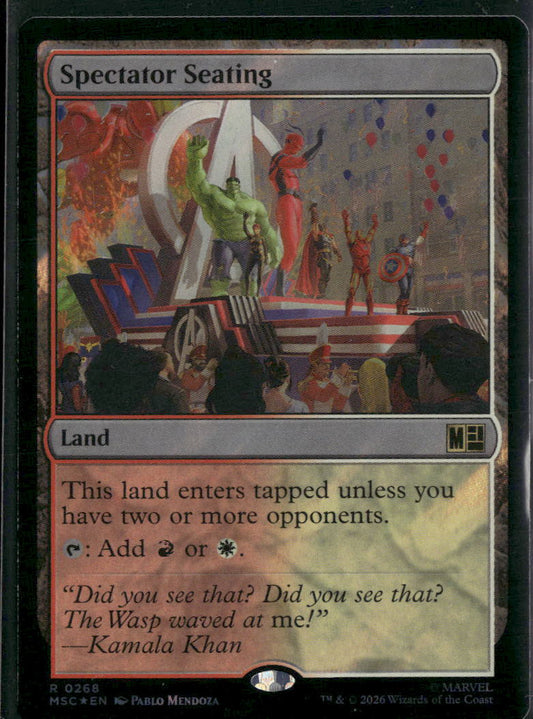 Commander: Marvel Super Heroes Spectator Seating (Surge Foil) #268