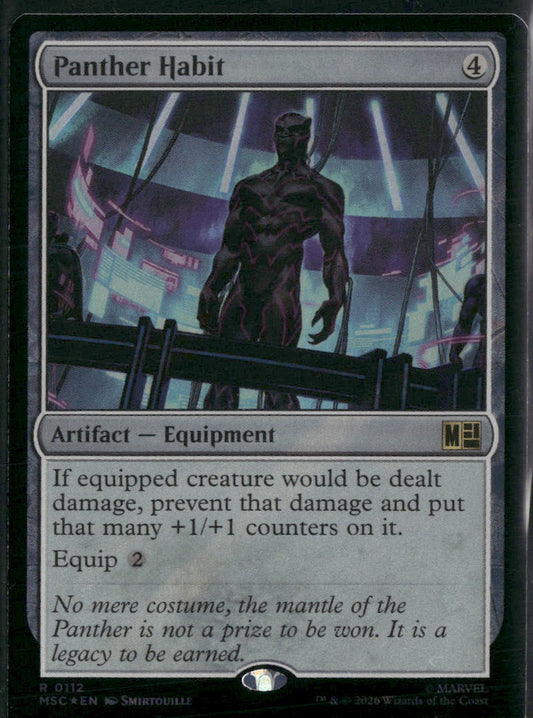 Commander: Marvel Super Heroes Panther Habit (Surge Foil) #112