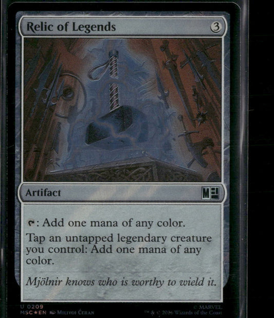 Commander: Marvel Super Heroes Relic of Legends (Surge Foil) #209