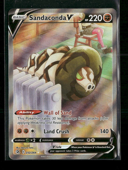 SWSH08: Fusion Strike Sandaconda V (Alternate Full Art) #252/264