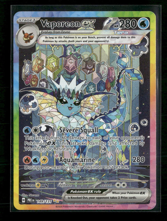 SV: Prismatic Evolutions Vaporeon ex #149/131