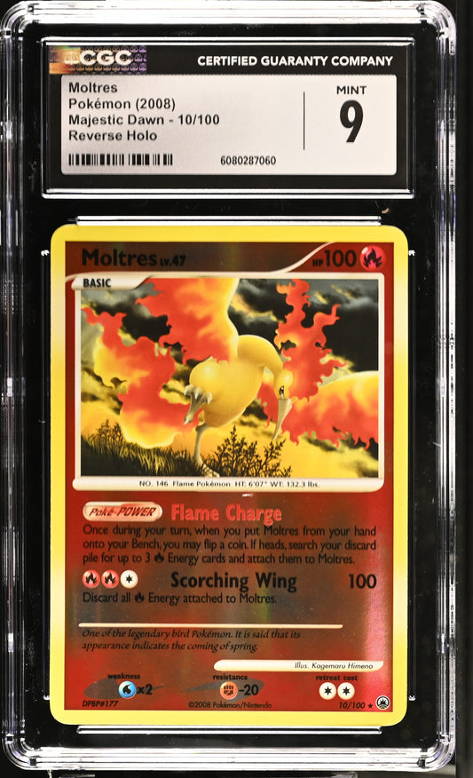 2008 Majestic Dawn Moltres 9 CGC #10/100