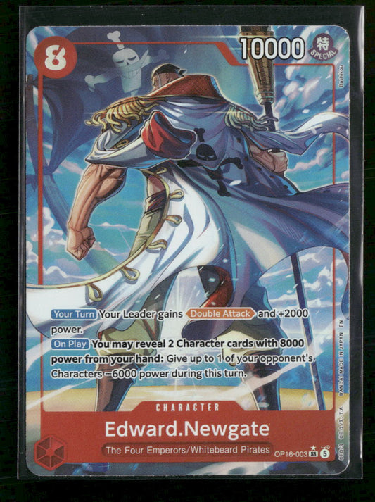 The Time of Battle Edward.Newgate (Alternate Art) #OP16-003