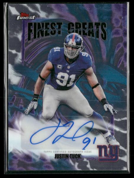 2025 Finest Finest Greats Autographs Justin Tuck Auto #FGA-JTU
