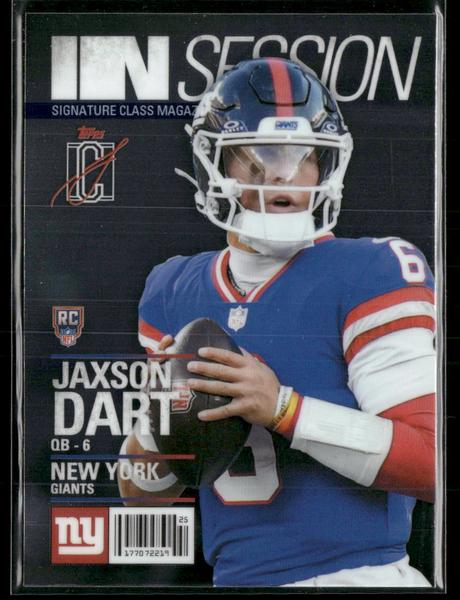 2025 Topps Signature Class In Session Jaxson Dart #IS-15