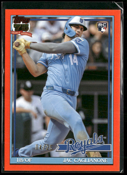 2026 Topps 1991 Baseball Orange Jac Caglianone #/25 #91B2-43