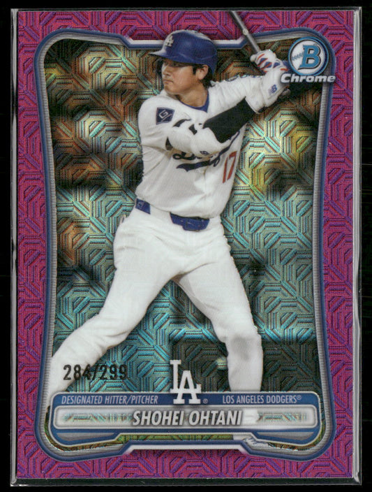 2026 Bowman Chrome Mojo Fuchsia Refractors Shohei Ohtani #/299 #52