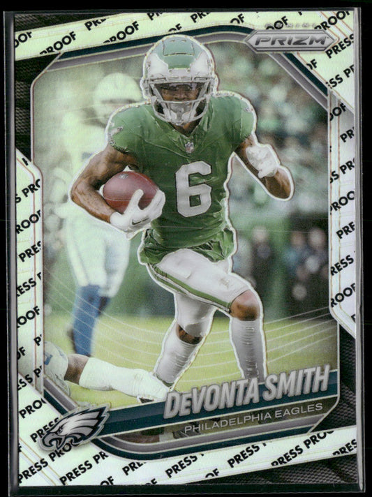 2025 Panini Prizm Press Proof DeVonta Smith #70