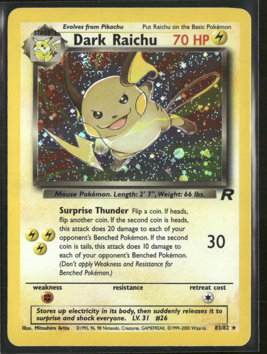 Team Rocket Dark Raichu #83/82