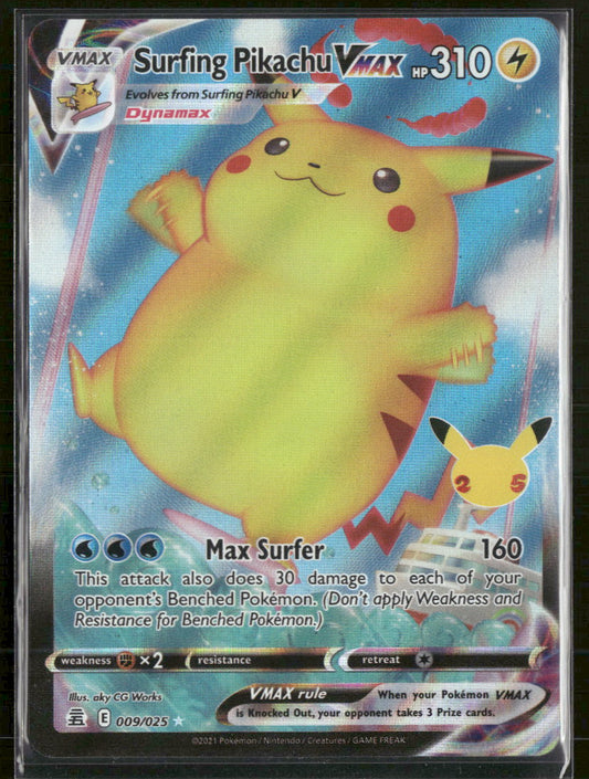 Celebrations Surfing Pikachu VMAX #009/025
