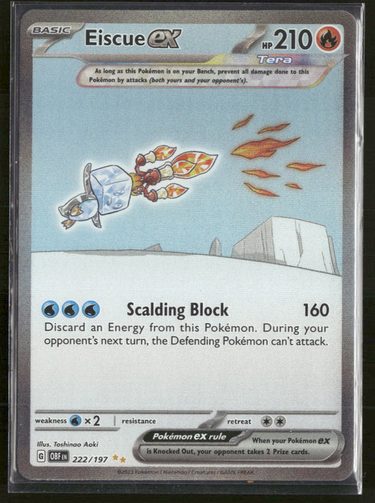 SV03: Obsidian Flames Eiscue ex #222/197