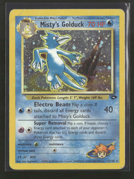 Gym Challenge Misty's Golduck #012/132 *Damaged*