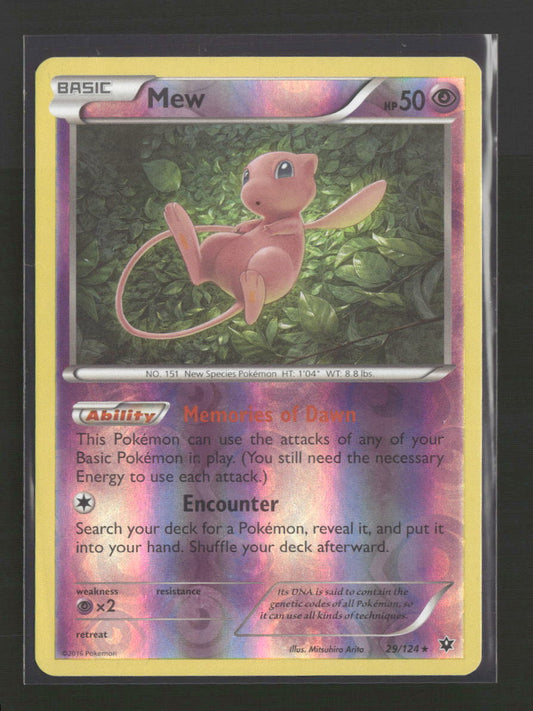 XY - Fates Collide Mew Reverse Holo #29/124