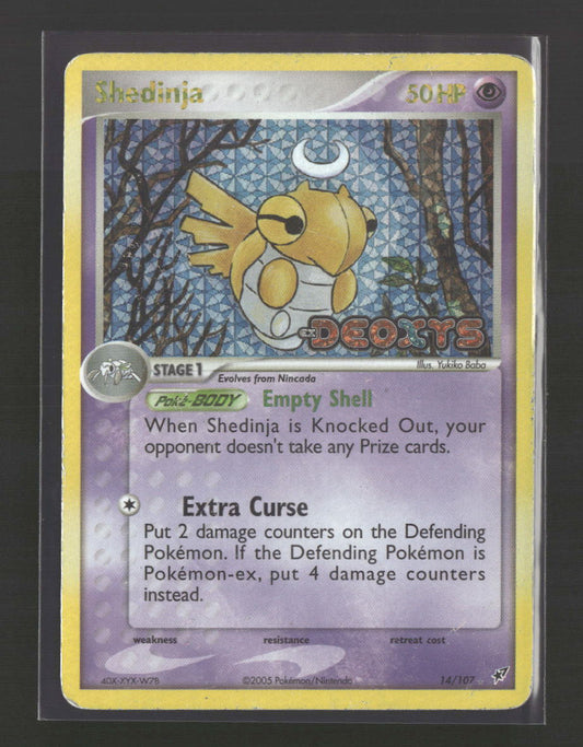 EX Deoxys Shedinja Reverse Holo #14/107 *Damaged*