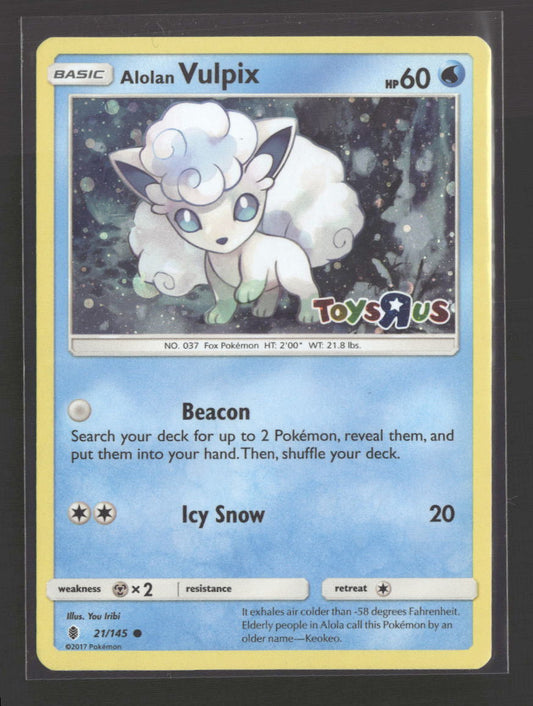 Miscellaneous Cards & Products Alolan Vulpix (Toys-R-Us Promo) #021/145