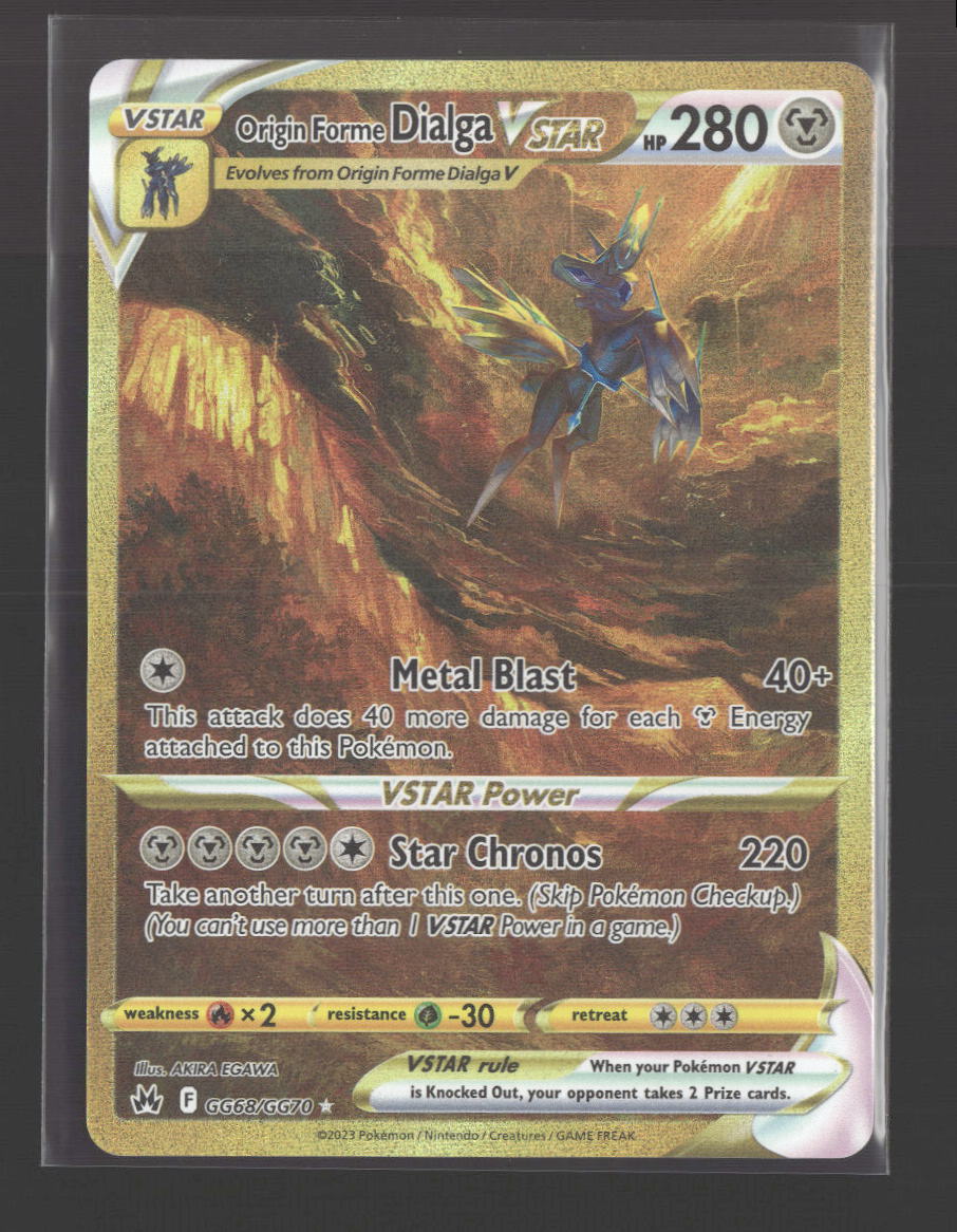 Crown Zenith: Galarian Gallery Origin Forme Dialga VSTAR (Secret) #GG68/GG70