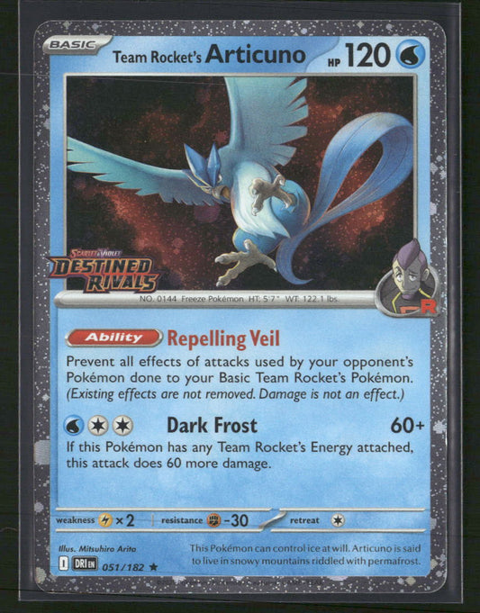 Miscellaneous Cards Team Rocket's Articuno (Destine Rivals Stamp) #051/182