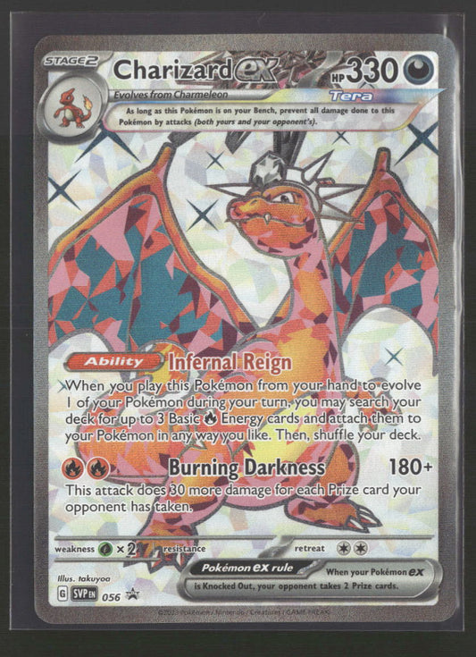 SV: Scarlet & Violet Promo Cards Charizard ex #056 *Water Damaged*