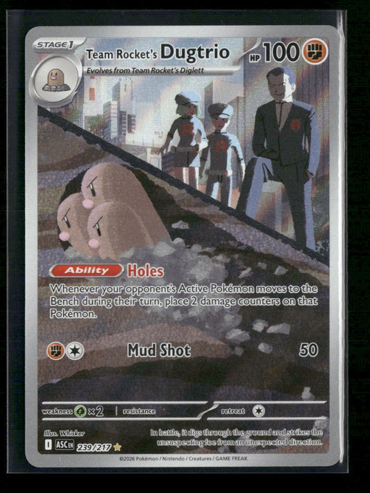 ME: Ascended Heroes Team Rocket's Dugtrio #239/217