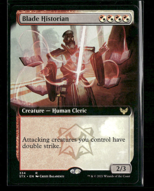 Strixhaven: School of Mages Blade Historian (Extended Art) #334