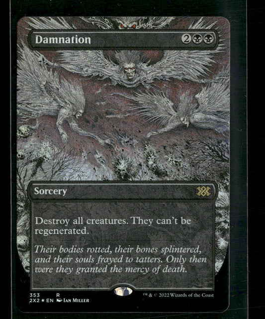 Double Masters 2022 Damnation (Borderless) Foil #353