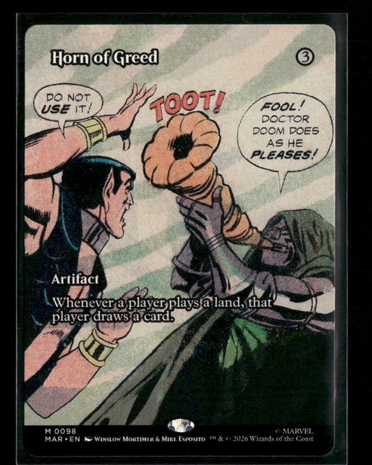Marvel Universe Eternal-Legal Horn of Greed (Borderless) #98