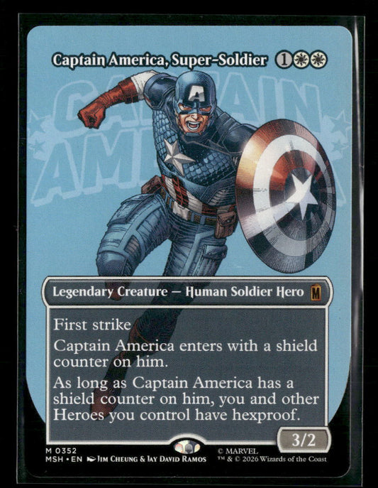 Marvel Super Heroes Captain America, Super-Soldier (Borderless) (0352) #352