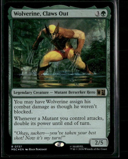 Commander: Marvel Super Heroes Wolverine, Claws Out Foil #737