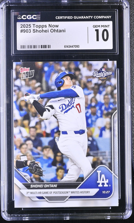 2025 Now Shohei Ohtani 10 CGC #903