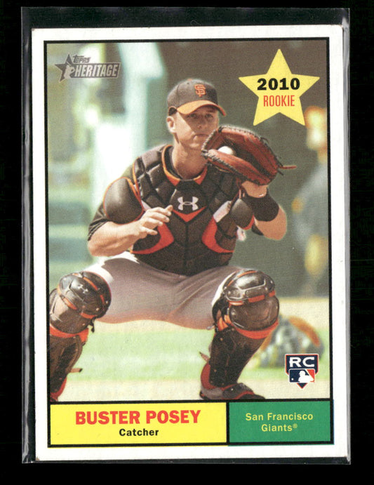 2010 Topps Heritage Buster Posey Rookie #114