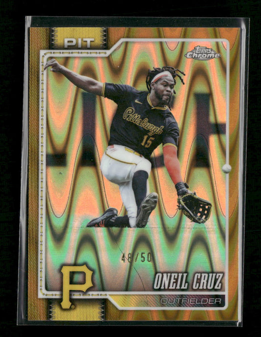 2026 Topps Chrome Gold Raywave Refractors Oneil Cruz #/50 #249