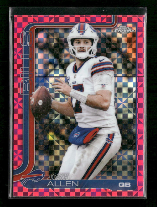2025 Topps Chrome Pink X-Fractor Josh Allen #34