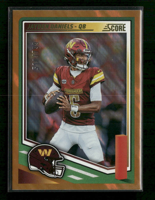 2025 Score Lava Jayden Daniels #/799 #195