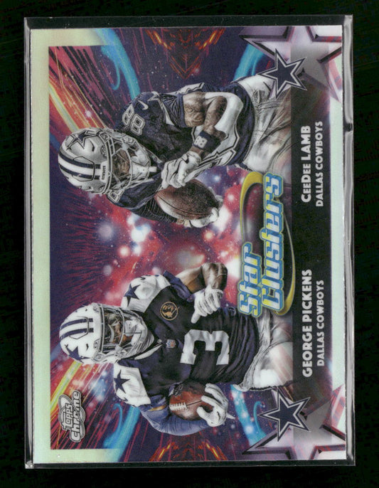 2025 Topps Chrome Cosmic Star Clusters CeeDee Lamb / George Pickens #SC-8