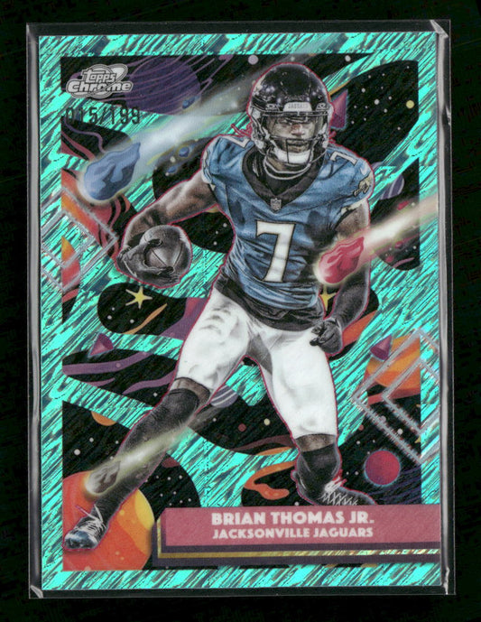 2025 Topps Chrome Cosmic Aqua Equinox Refractor Brian Thomas Jr. #/199 #46