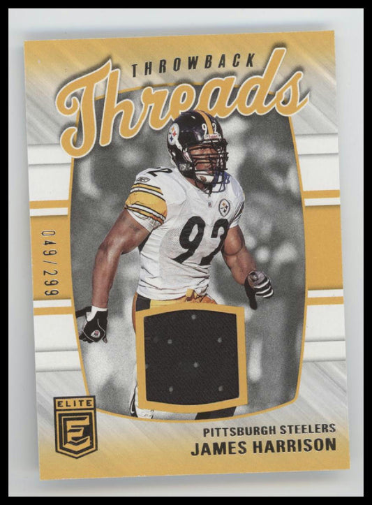 2022 Donruss Elite Throwback Threads Singles James Harrison #/299 #TT-5