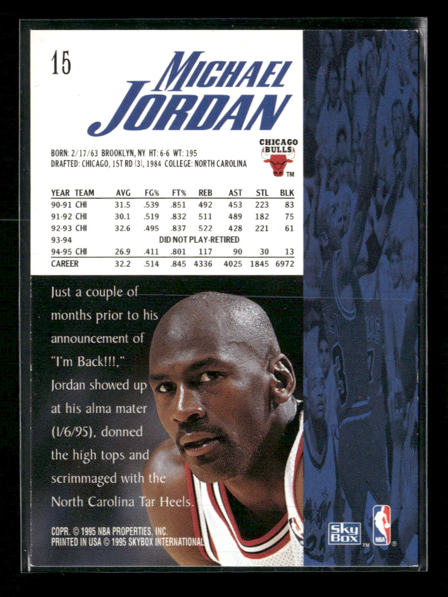 1995-96 SkyBox Premium Michael Jordan #15