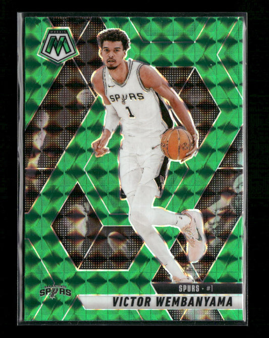 2024-25 Panini Mosaic Green Mosaic Victor Wembanyama #31