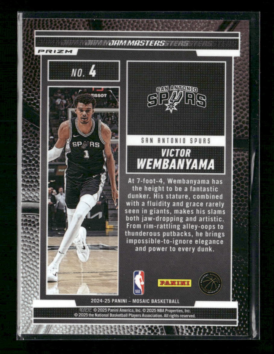 2024-25 Panini Mosaic Jam Masters Mosaic Green Victor Wembanyama #4