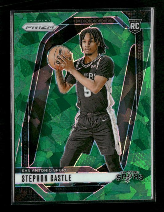 2024-25 Panini Prizm Prizms Green Ice Stephon Castle #234