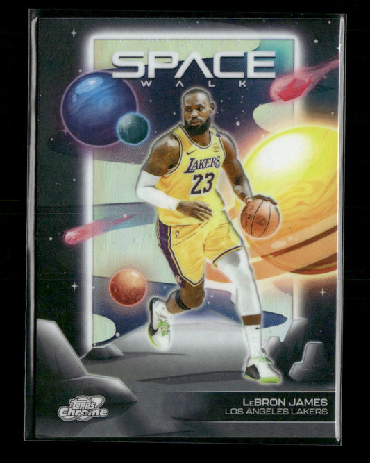 2025-26 Topps Chrome Cosmic Space Walk Refractor LeBron James #SW-1